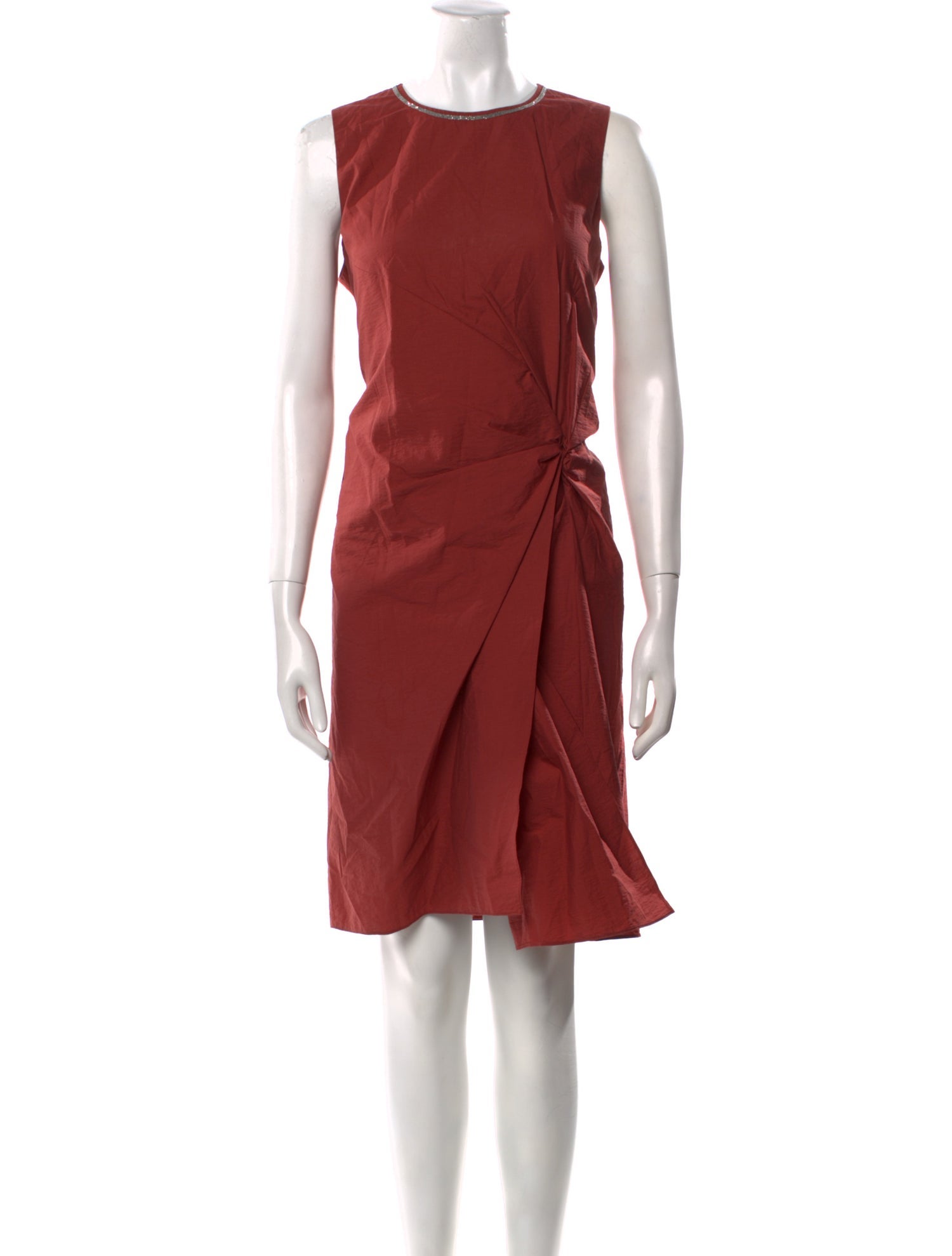 Brunello Cucinelli Crew Neck Knee-Length Dress w/ Tags