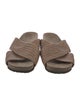 Brunello Cucinelli Leather Braided Accents Slides