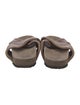 Brunello Cucinelli Leather Braided Accents Slides