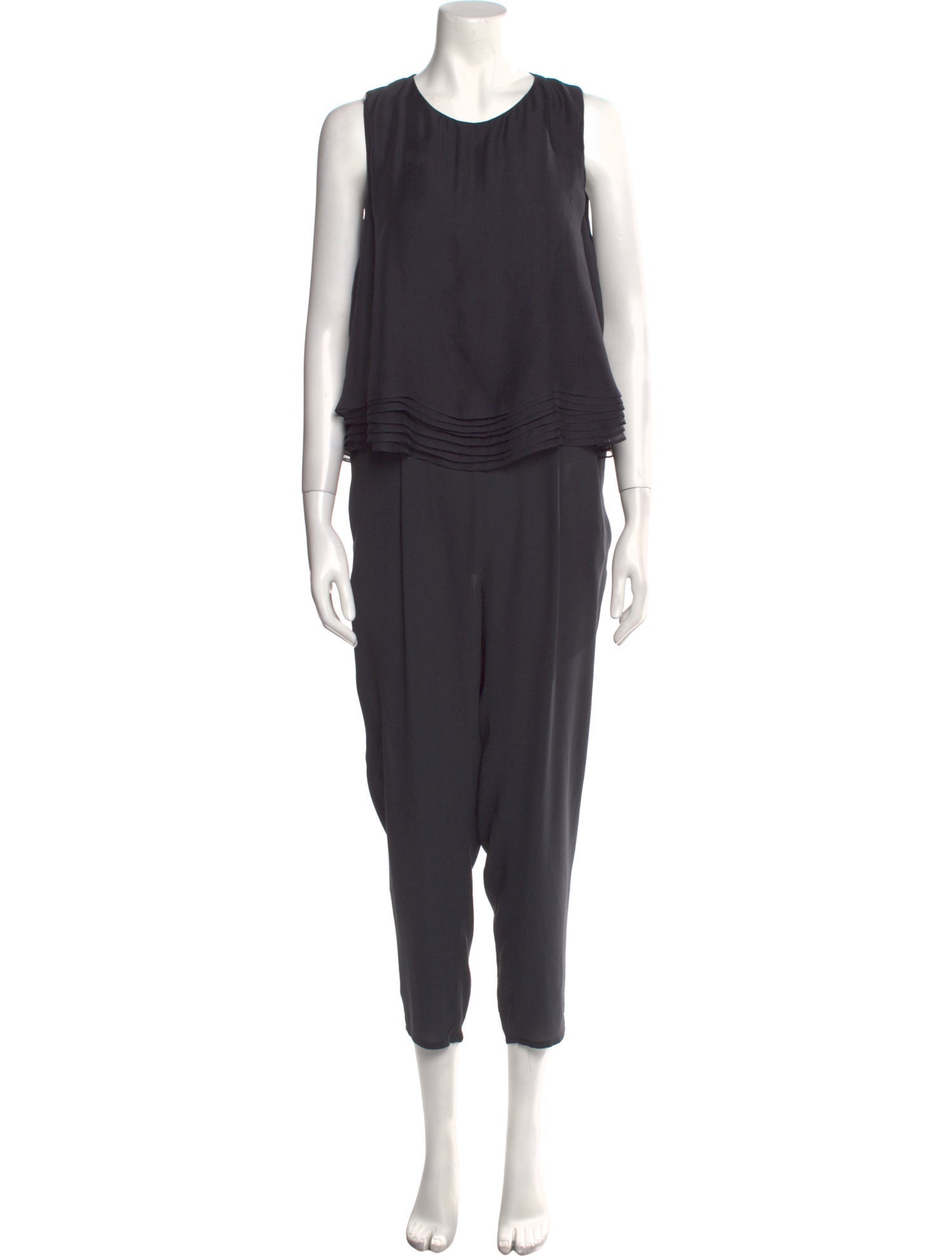 Brunello Cucinelli Silk Scoop Neck Jumpsuit