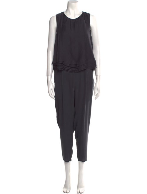 Brunello Cucinelli Silk Scoop Neck Jumpsuit
