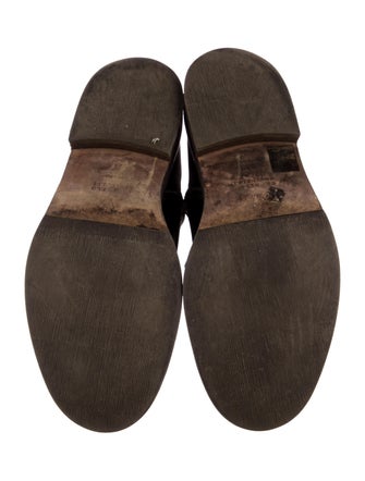 Brunello Cucinelli Monili Leather Combat Boots