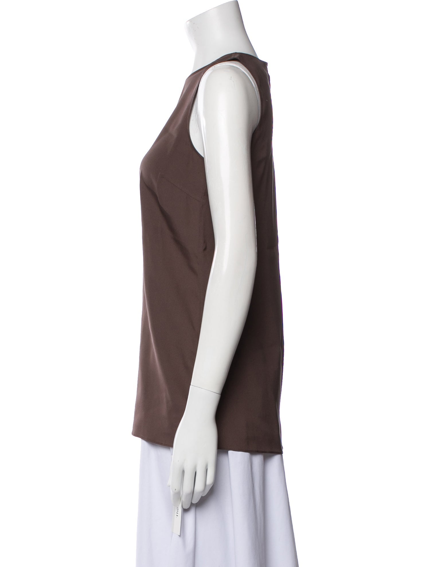 Brunello Cucinelli Scoop Neck Sleeveless Top