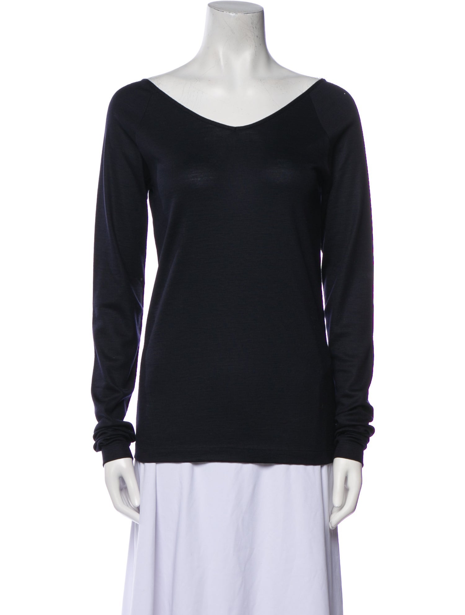 Brunello Cucinelli Wool Scoop Neck Top