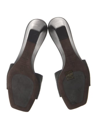 Brunello Cucinelli Monili Leather Slides