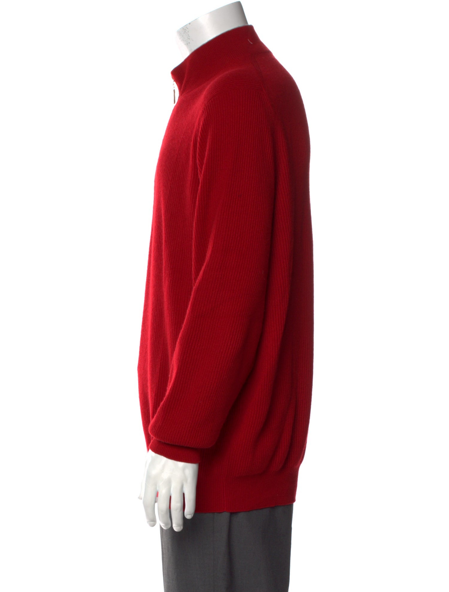 Brunello Cucinelli Cashmere Mock Neck Polo Sweater
