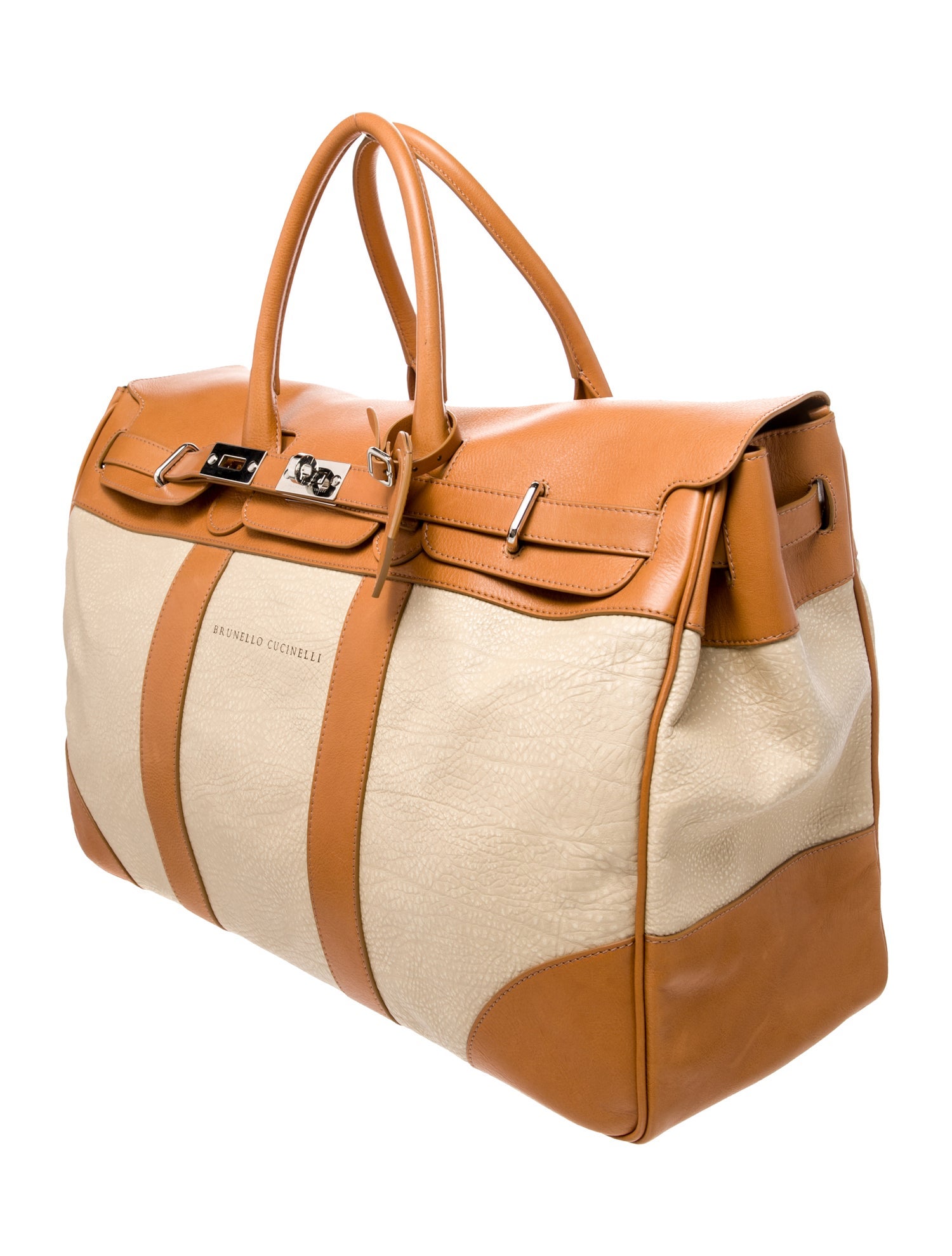 Brunello Cucinelli Leather Weekender Bag