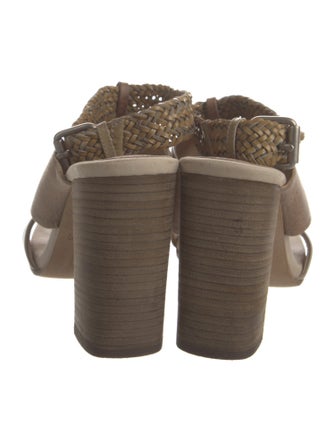 Brunello Cucinelli Leather Braided Accents Slides