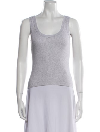 Brunello Cucinelli Square Neckline Sleeveless Top