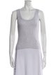 Brunello Cucinelli Square Neckline Sleeveless Top