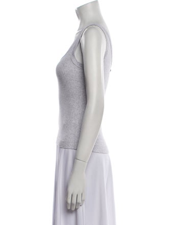Brunello Cucinelli Square Neckline Sleeveless Top