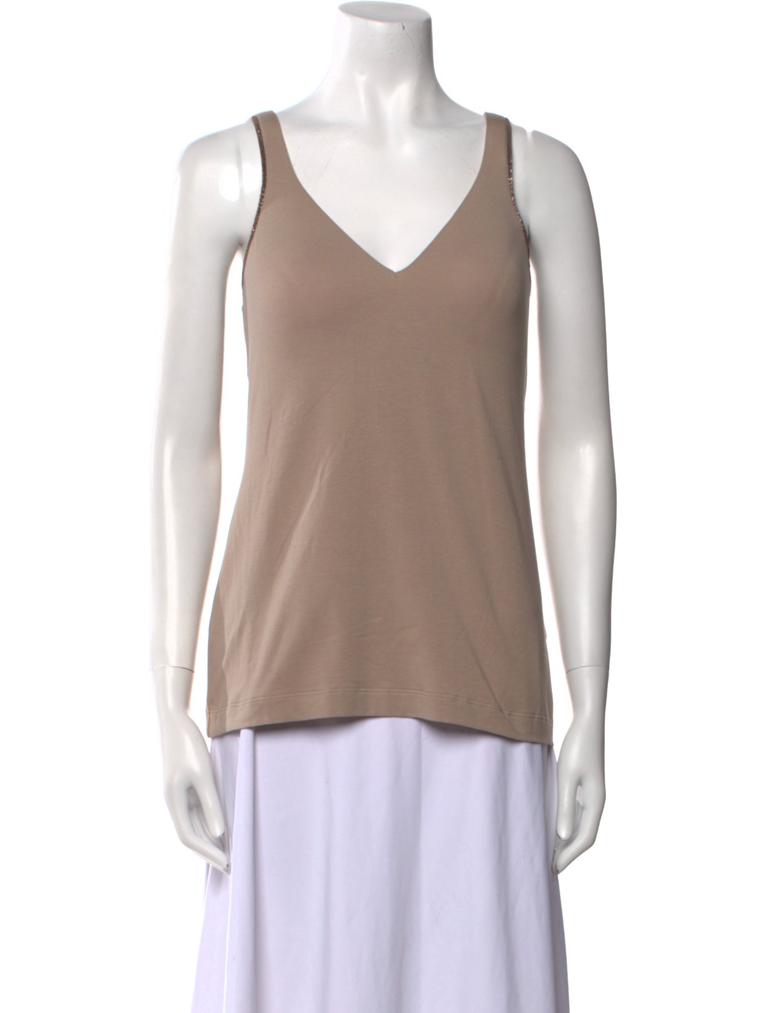 Brunello Cucinelli V-Neck Sleeveless Top