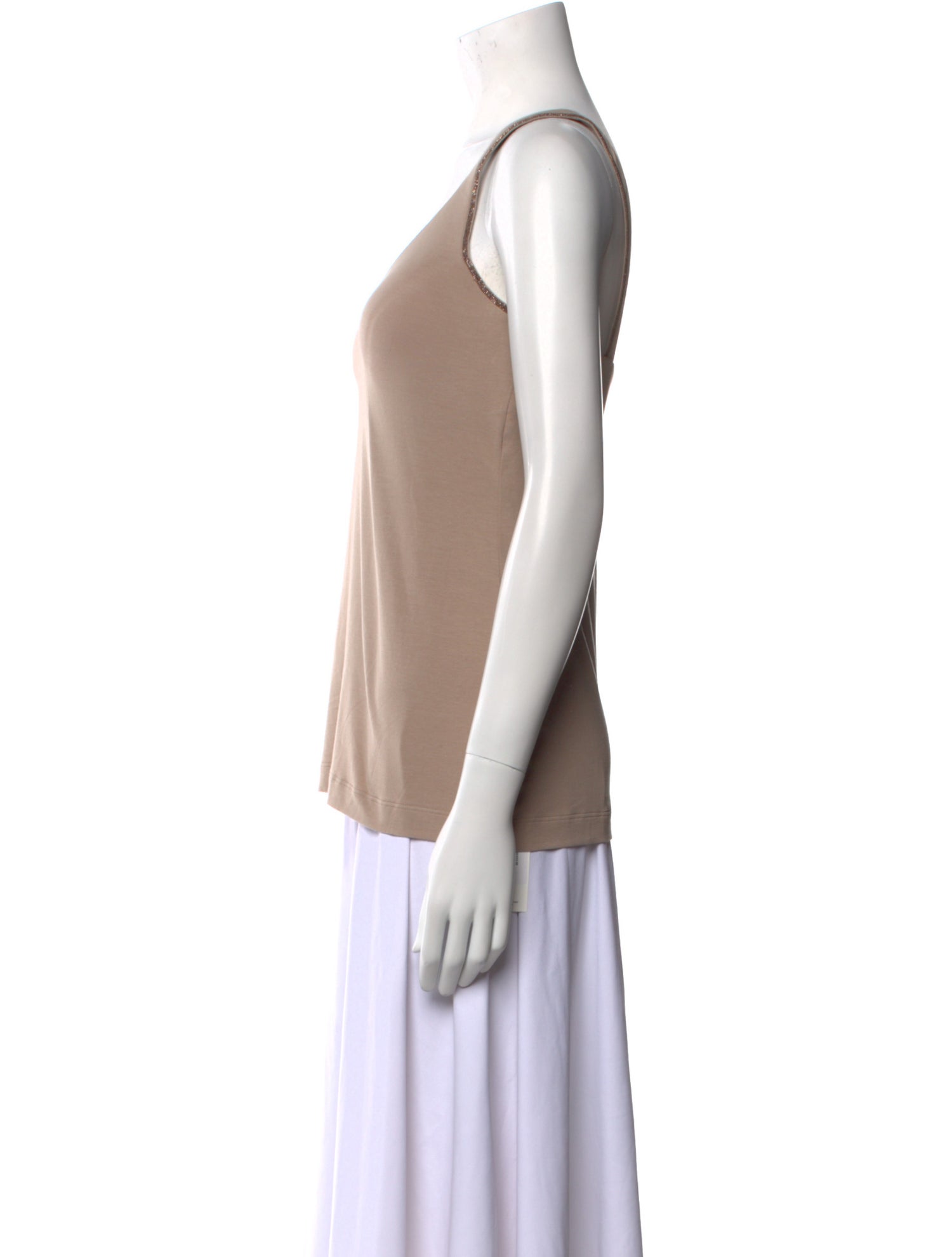 Brunello Cucinelli V-Neck Sleeveless Top