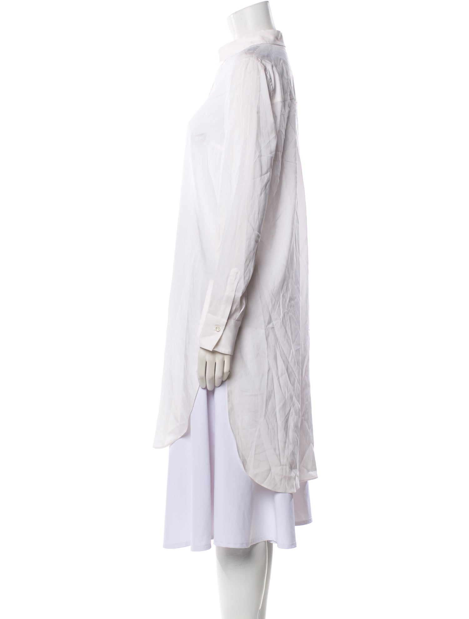 Brunello Cucinelli Silk Long Sleeve Tunic