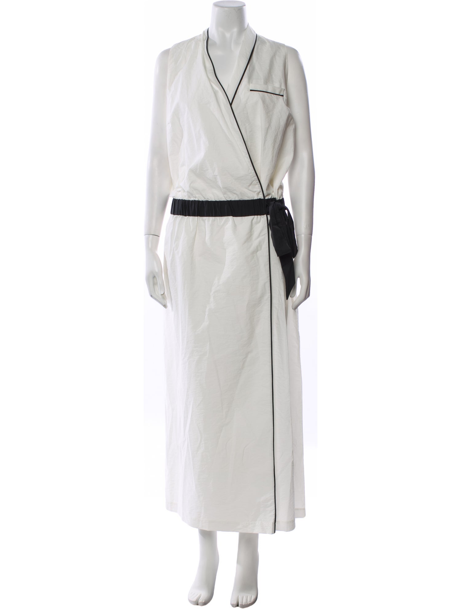 Brunello Cucinelli V-Neck Long Dress