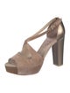 Brunello Cucinelli Leather T-Strap Pumps
