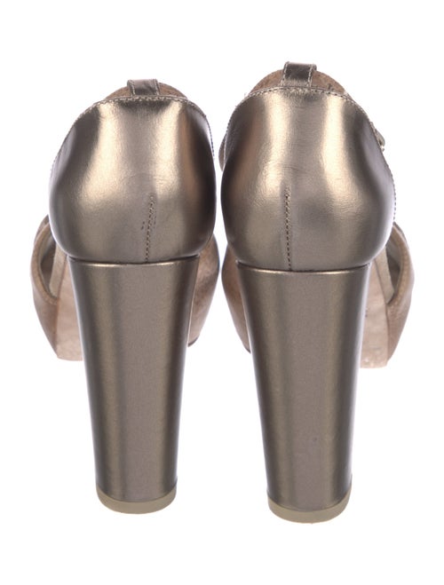 Brunello Cucinelli Leather T-Strap Pumps