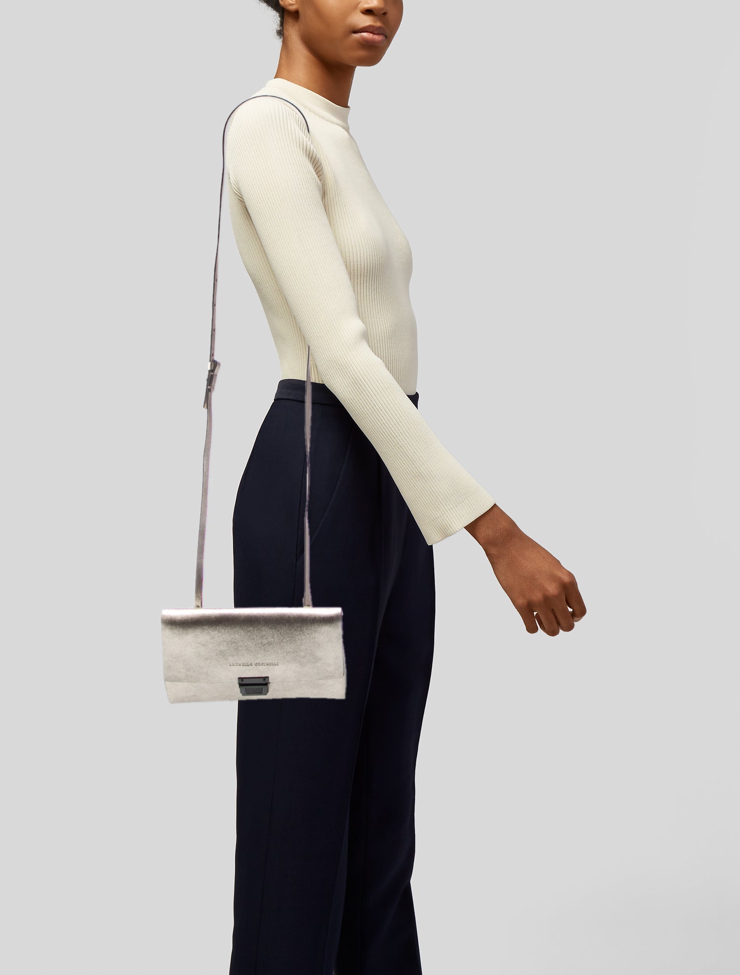 【関税・送料込み】BRUNELLO CUCINELLI CROSSBODY BAGS Brunello Cucinelli Drawstring Lambskin Crossbody Bag