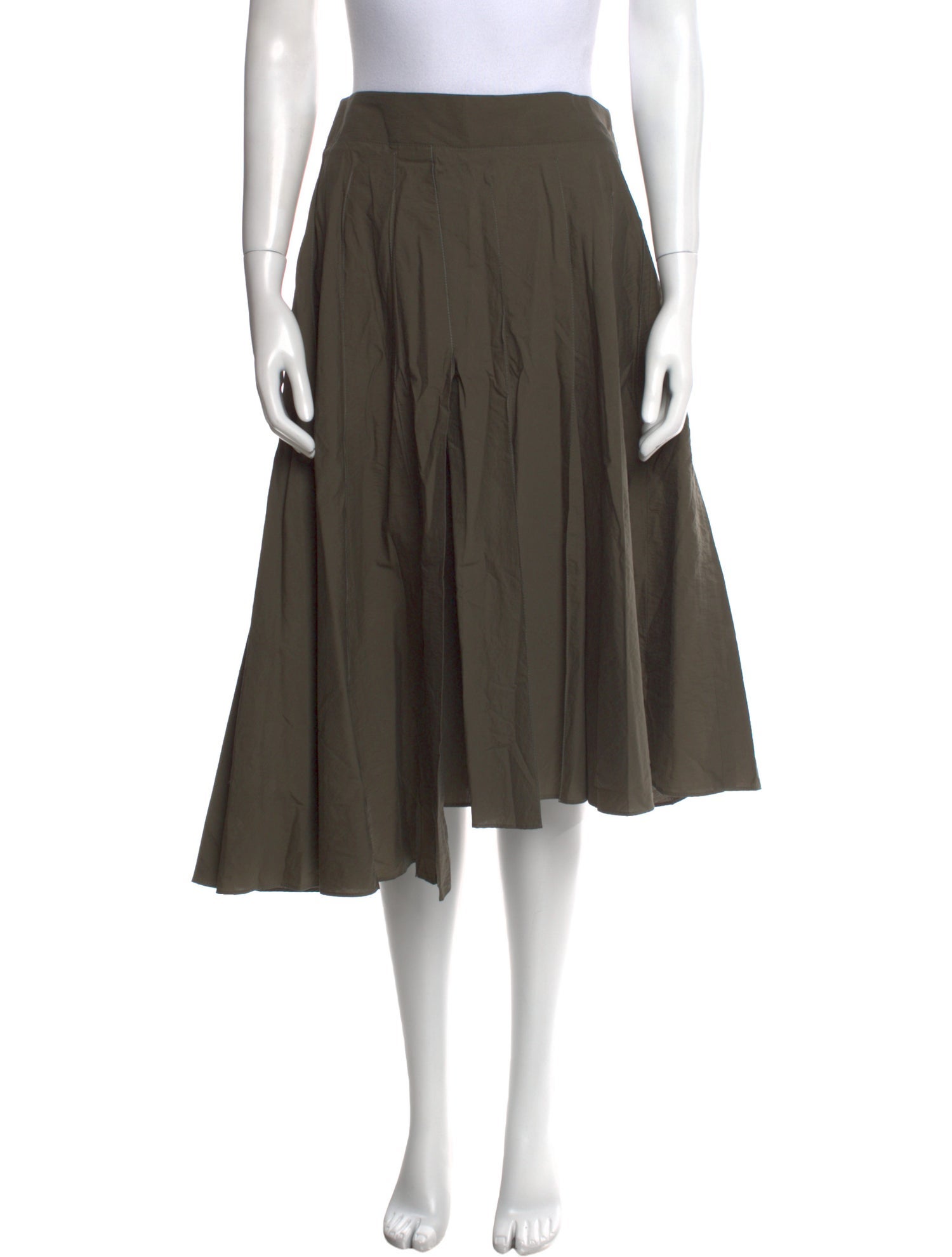 Brunello Cucinelli Cutout Accent Knee-Length Skirt