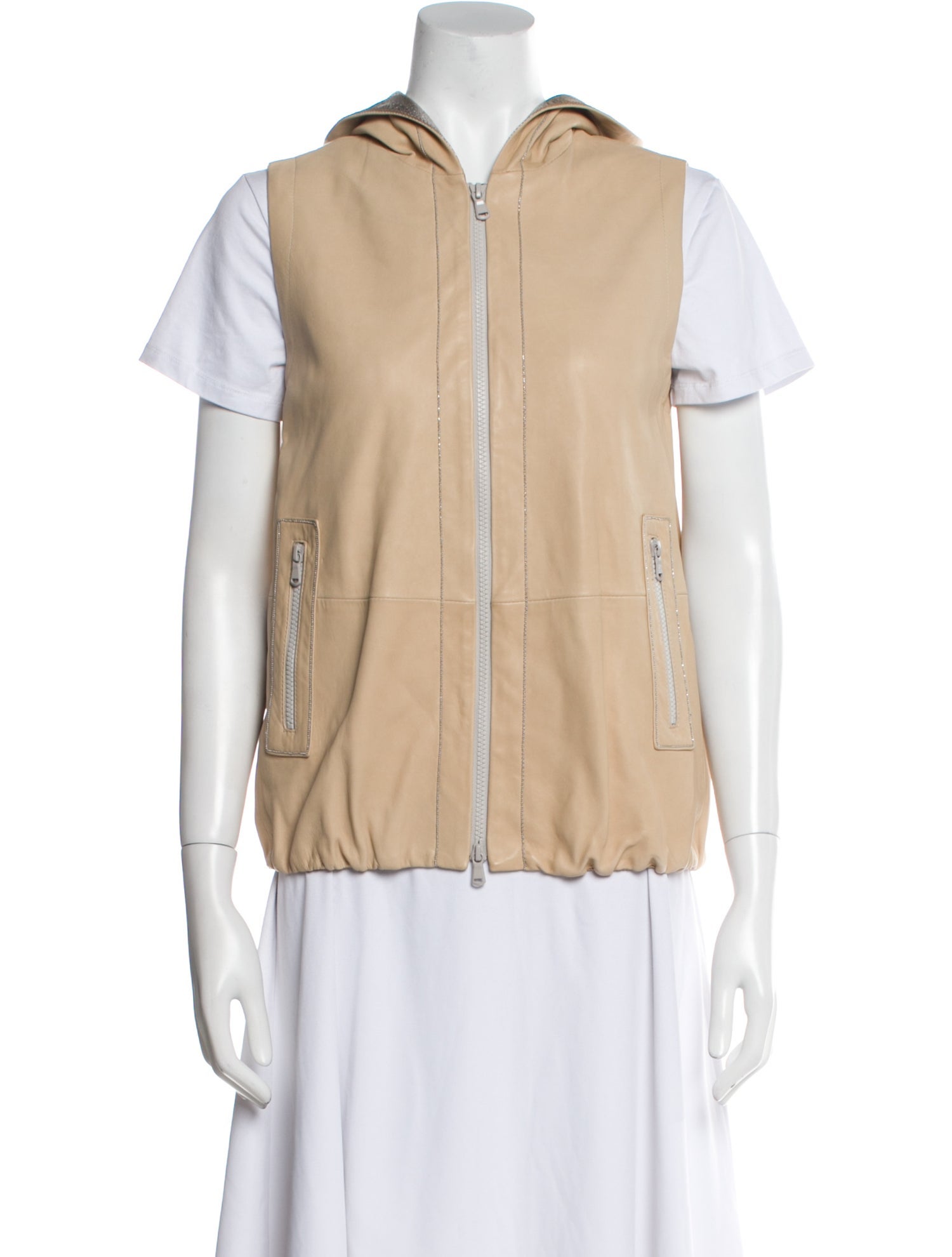 Brunello Cucinelli Leather Vest w/ Tags