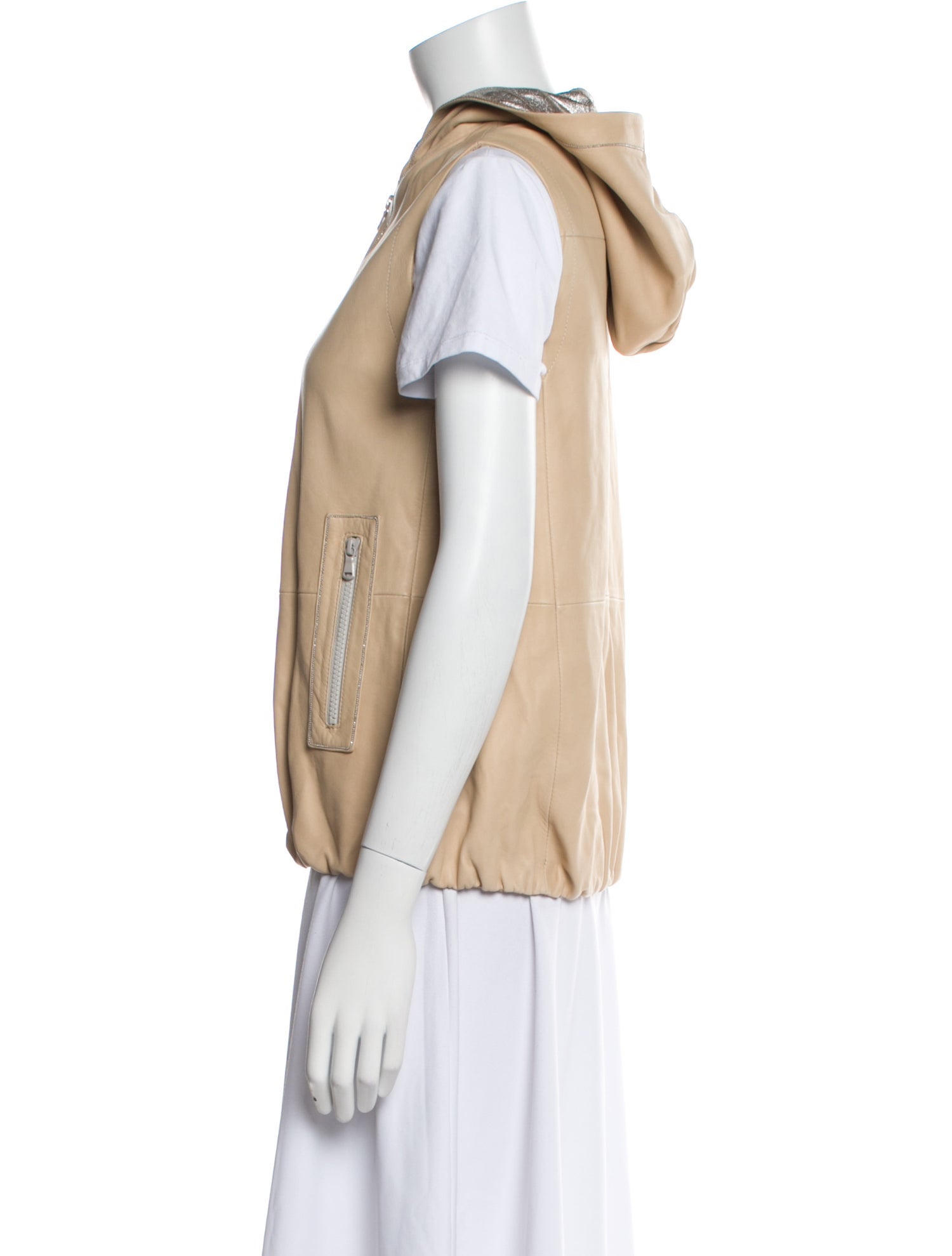 Brunello Cucinelli Leather Vest w/ Tags