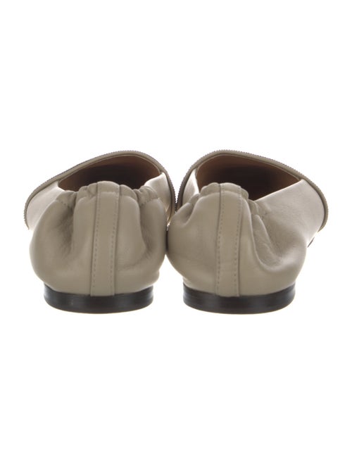 Brunello Cucinelli Monili Leather Flats