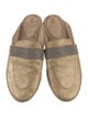 Brunello Cucinelli Monili Leather Mules