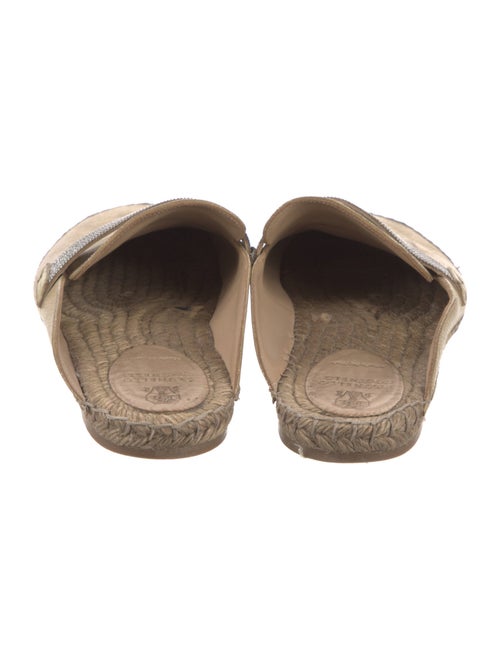 Brunello Cucinelli Monili Leather Mules