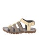 Brunello Cucinelli Monili Leather Gladiator Sandals