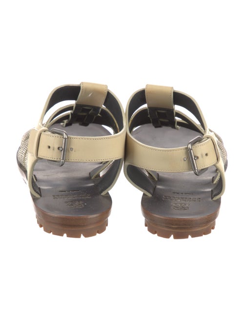 Brunello Cucinelli Monili Leather Gladiator Sandals