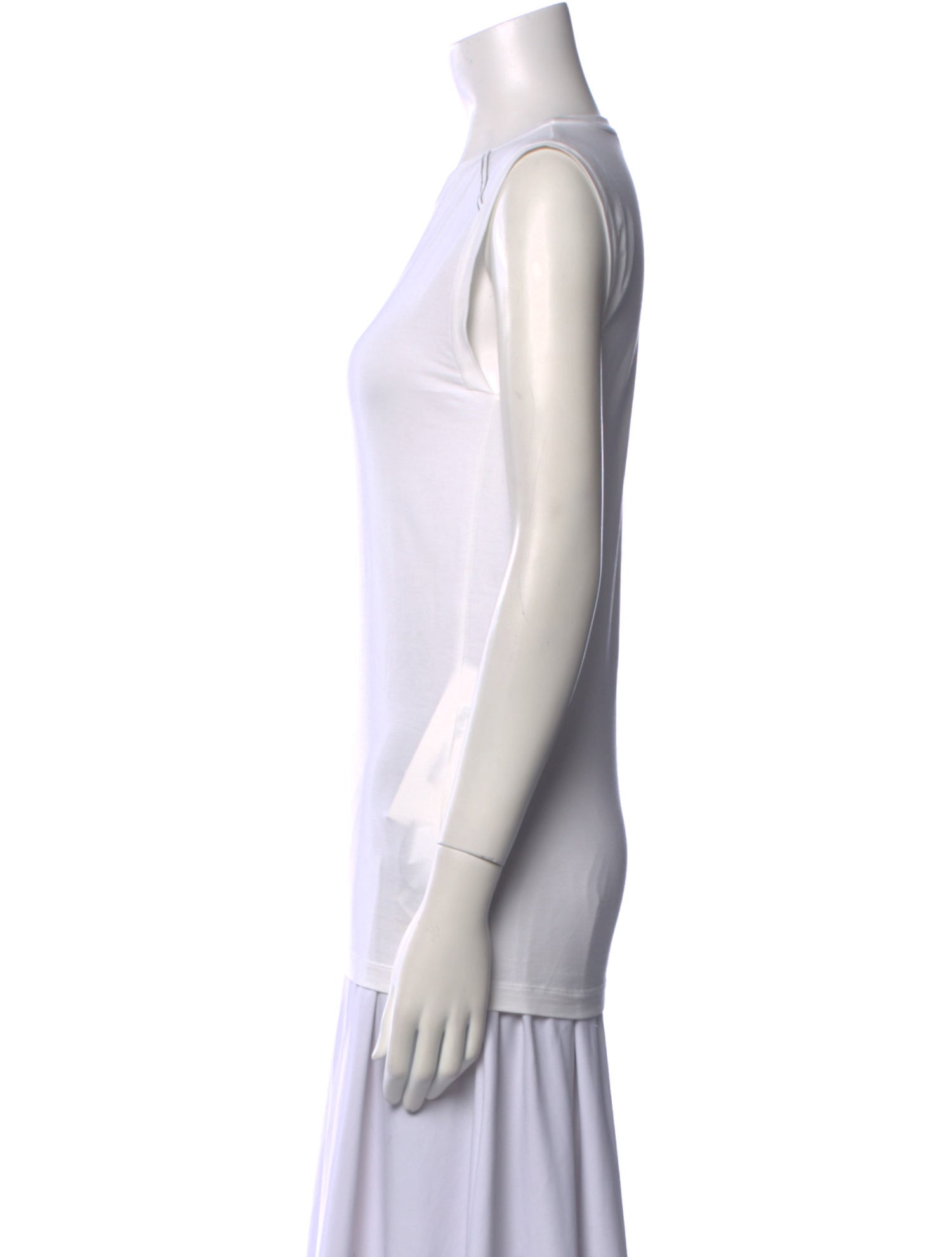 Brunello Cucinelli Crew Neck Sleeveless Top