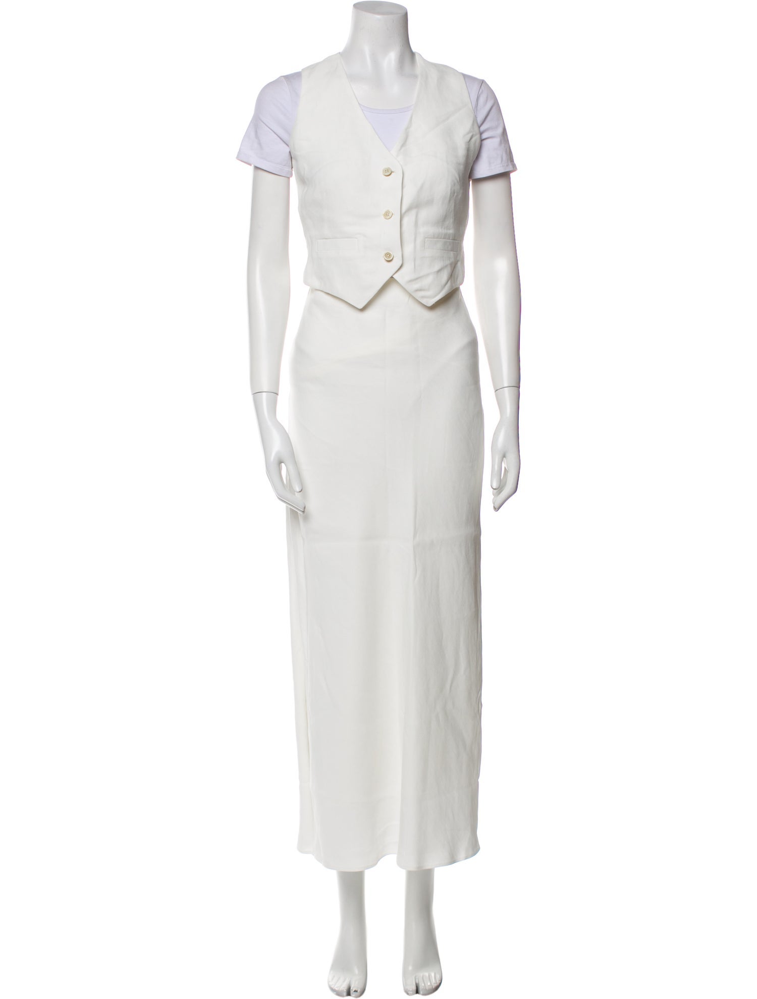 Brunello Cucinelli Cutout Accent Skirt Set