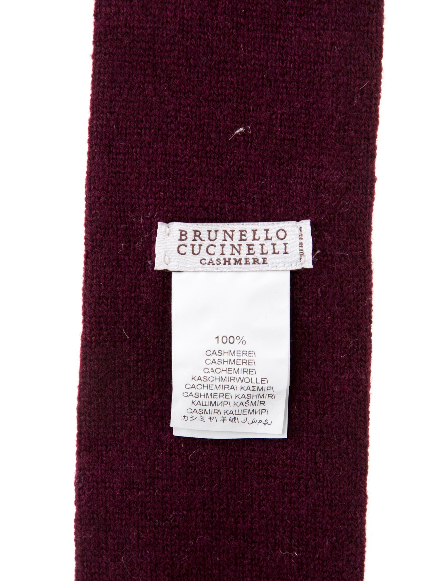 Brunello Cucinelli burgundy bowtie