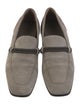 Brunello Cucinelli Suede Beaded Accents Loafers