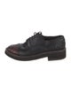 Brunello Cucinelli Leather Glitter Accents Oxfords