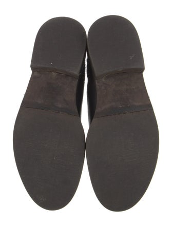 Brunello Cucinelli Leather Glitter Accents Oxfords