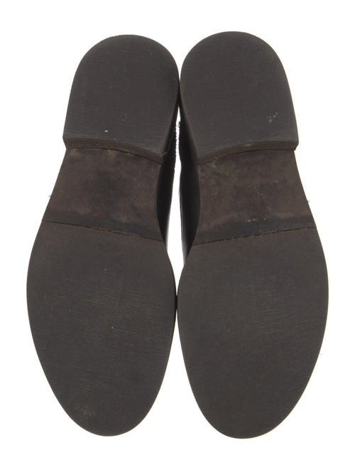 Brunello Cucinelli Leather Glitter Accents Oxfords