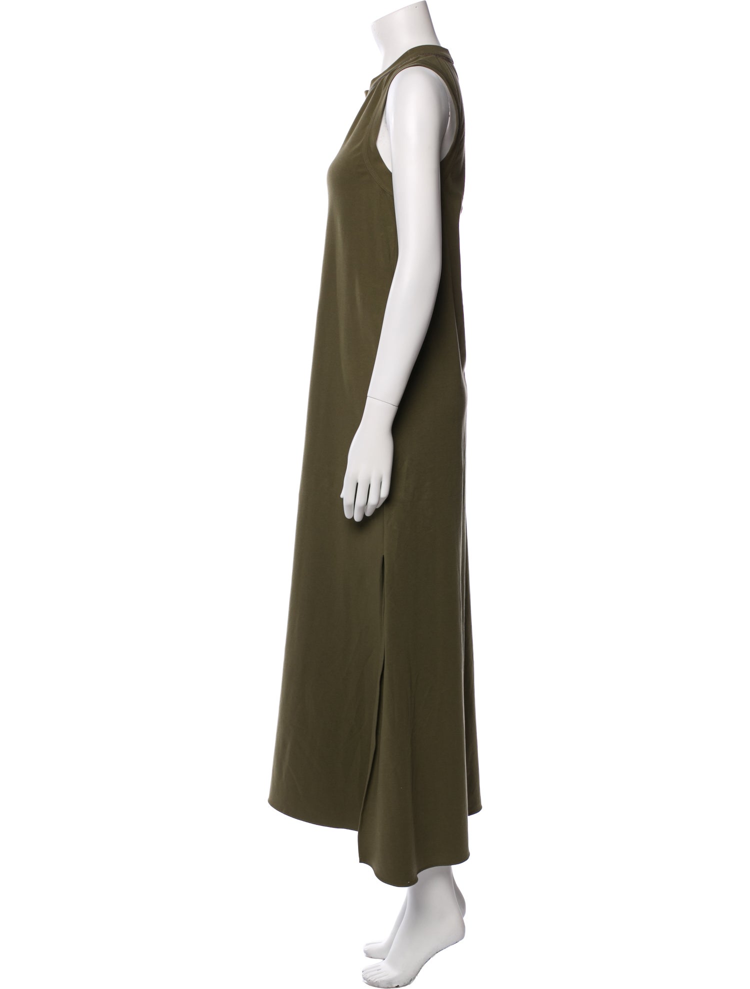 Brunello Cucinelli Crew Neck Long Dress
