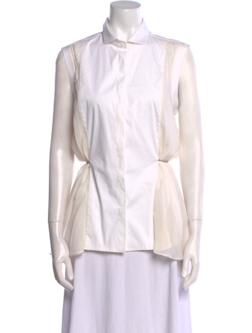 Brunello Cucinelli Sleeveless Button-Up Top