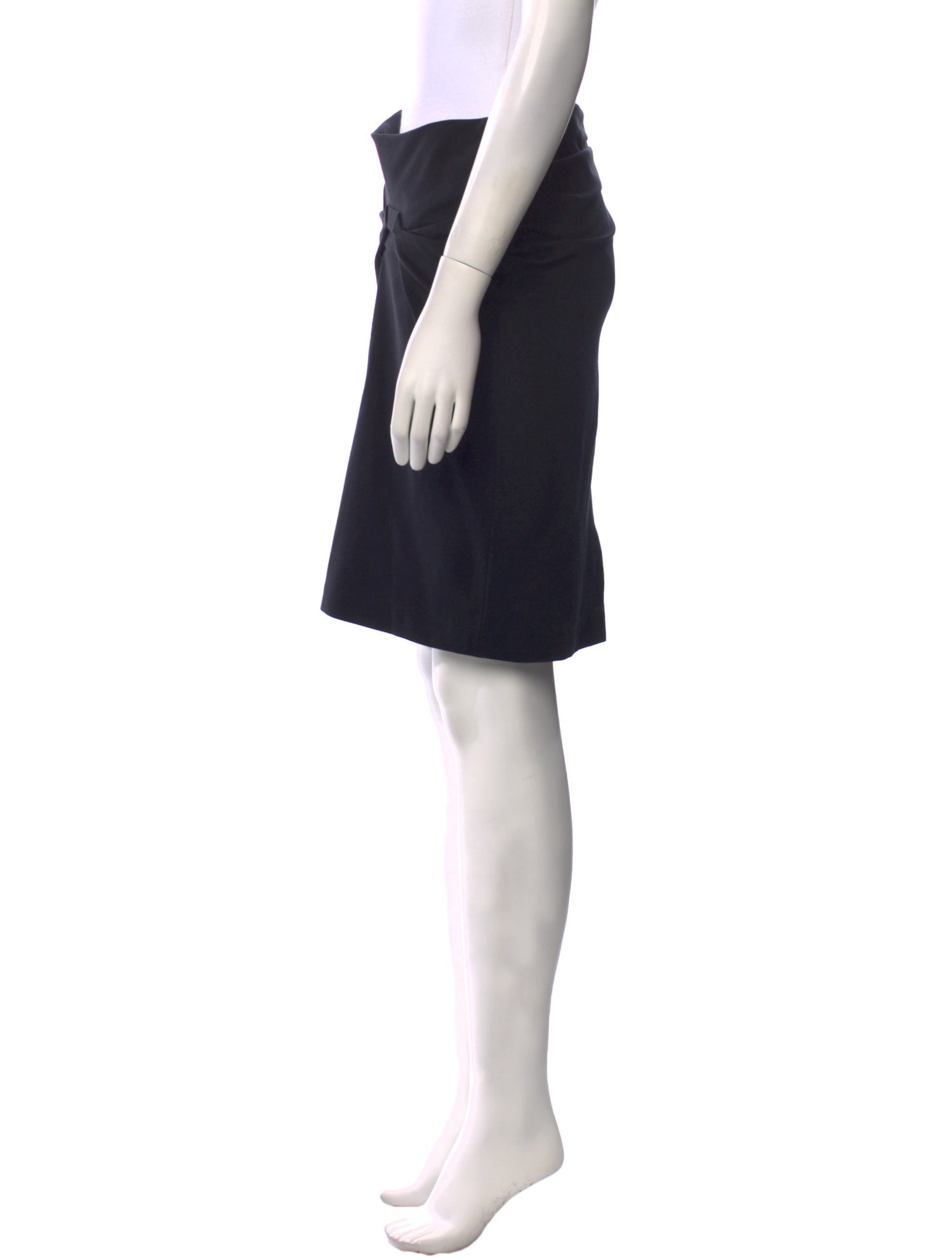 Brunello Cucinelli Leather Trim Embellishment Knee-Length Skirt