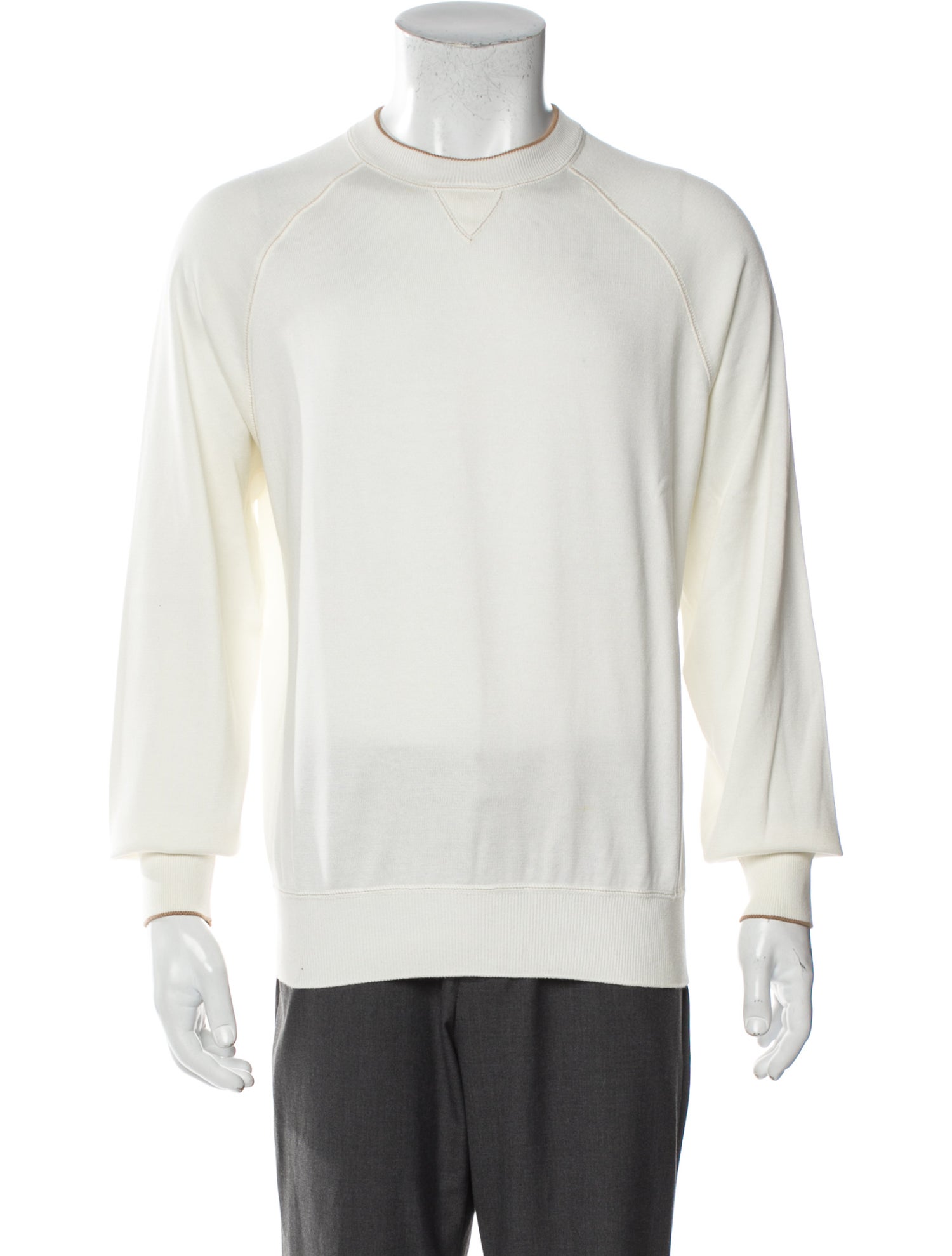 Brunello Cucinelli Mock Neck Long Sleeve Sweatshirt