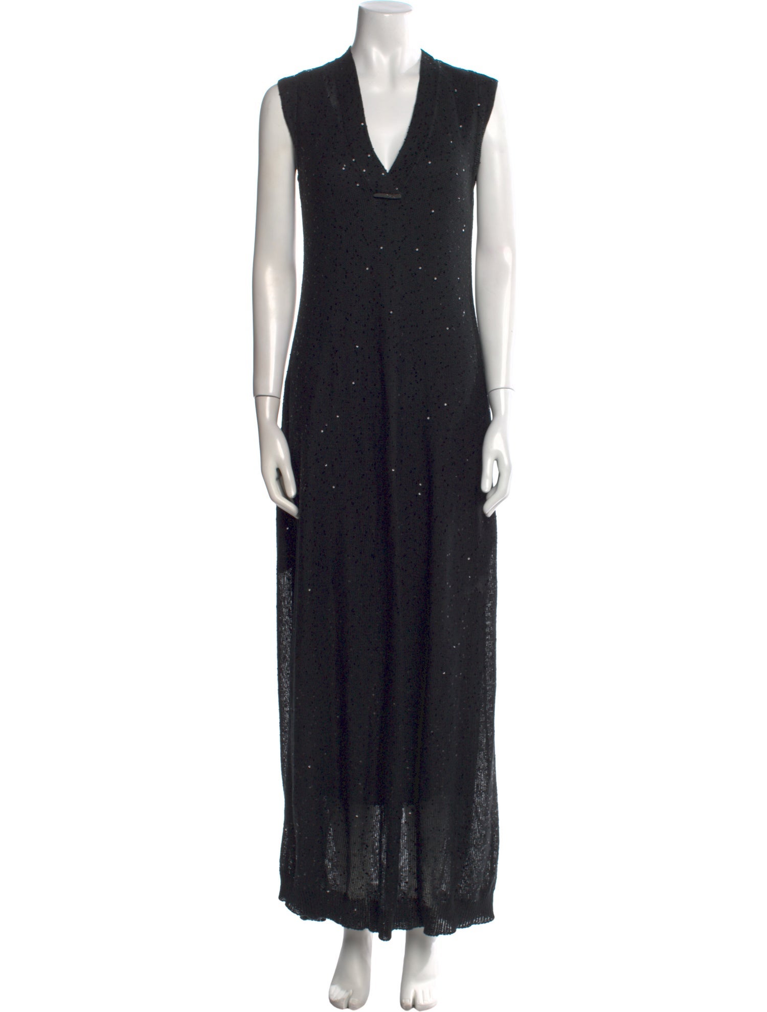 Brunello Cucinelli V-Neck Long Dress