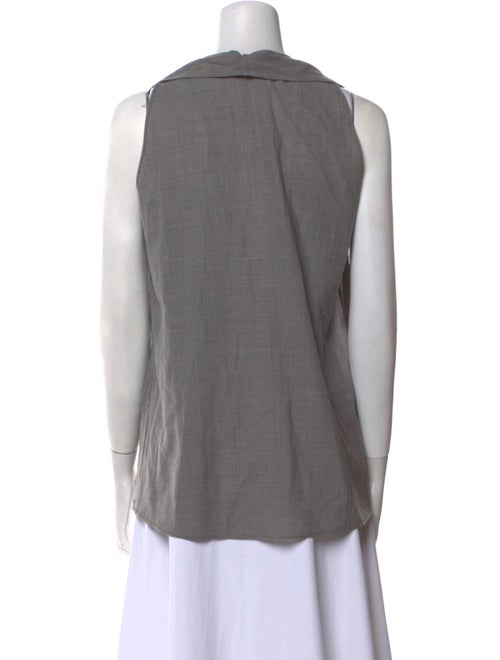 Brunello Cucinelli Virgin Wool Open Front Crop Top