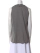 Brunello Cucinelli Virgin Wool Open Front Crop Top