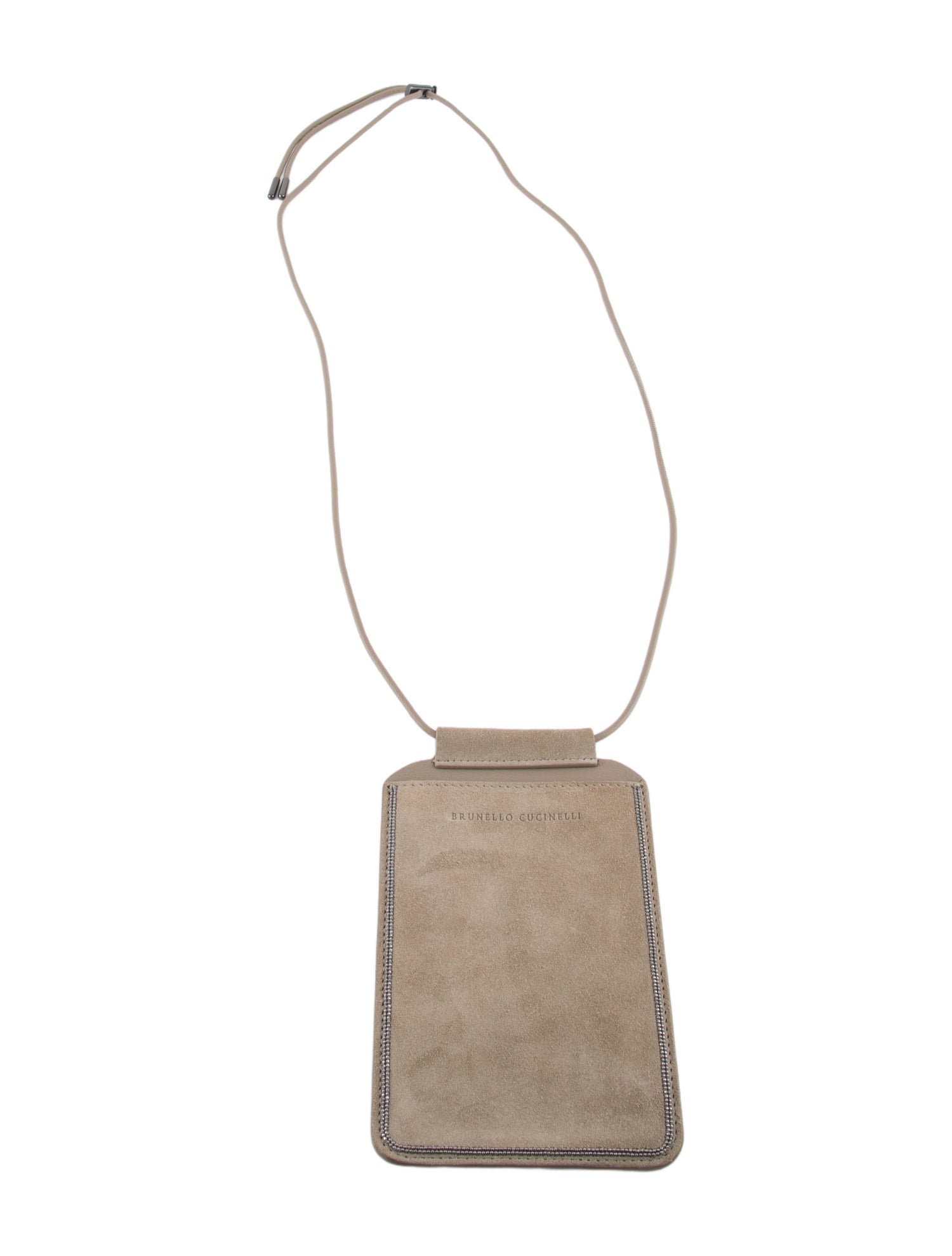 Brunello Cucinelli Suede Phone Pouch