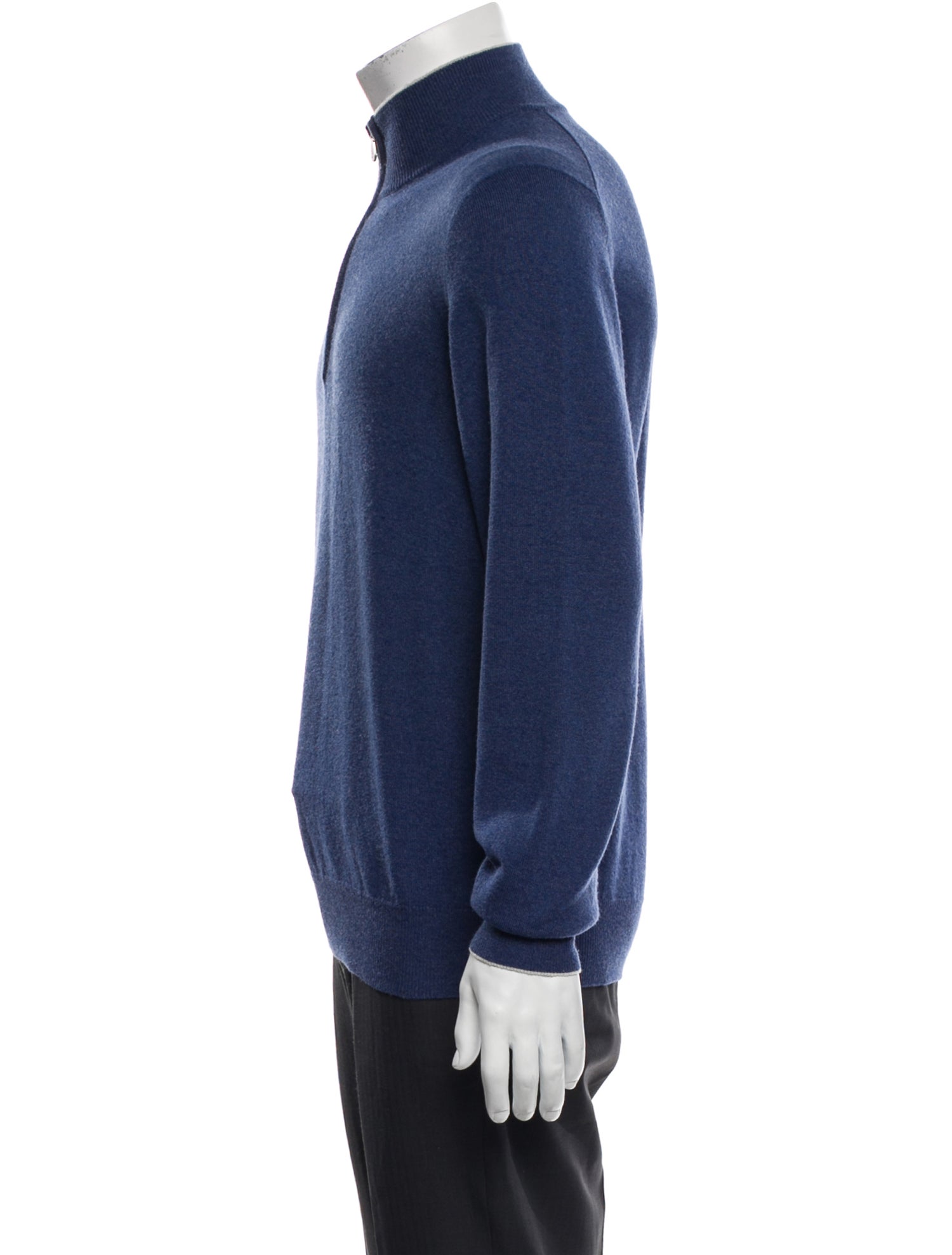 Brunello Cucinelli Cashmere Mock Neck Polo Sweater
