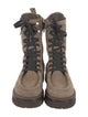 Brunello Cucinelli Monili Suede Combat Boots