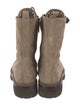 Brunello Cucinelli Monili Suede Combat Boots