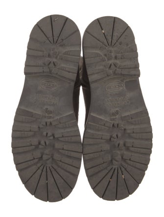 Brunello Cucinelli Monili Suede Combat Boots