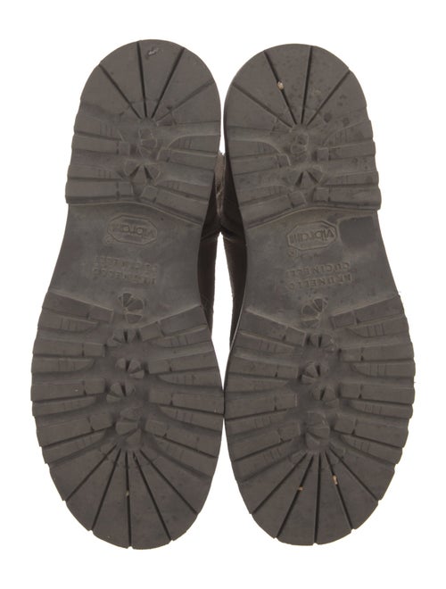 Brunello Cucinelli Monili Suede Combat Boots